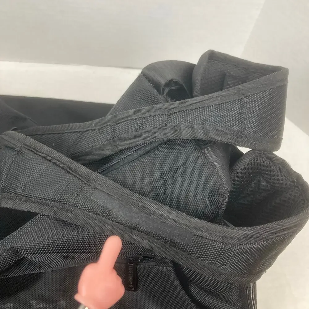 Lifetime Fitness Healthy Way Gym Duffle Bag Black Nylon Workout Training 18''